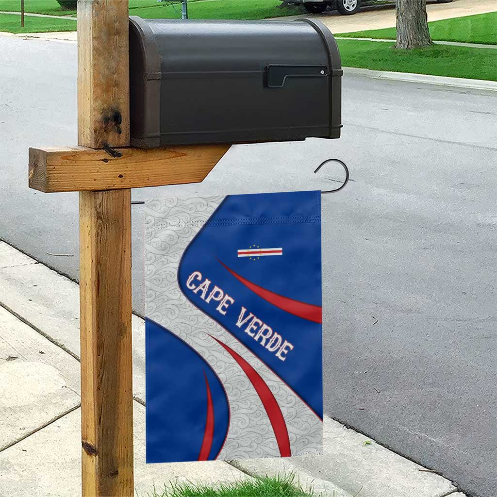 Cape Verde Garden Flag with Blue Red Flag Nós Kretxeu Spirit