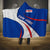Cape Verde Hooded Blanket with Blue Red Flag Nós Kretxeu Spirit