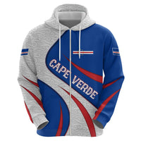 Cape Verde Hoodie with Blue Red Flag Nós Kretxeu Spirit