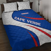 Cape Verde Quilt Bed Set with Blue Red Flag Nós Kretxeu Spirit