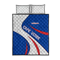 Cape Verde Quilt Bed Set with Blue Red Flag Nós Kretxeu Spirit