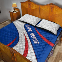 Cape Verde Quilt Bed Set with Blue Red Flag Nós Kretxeu Spirit