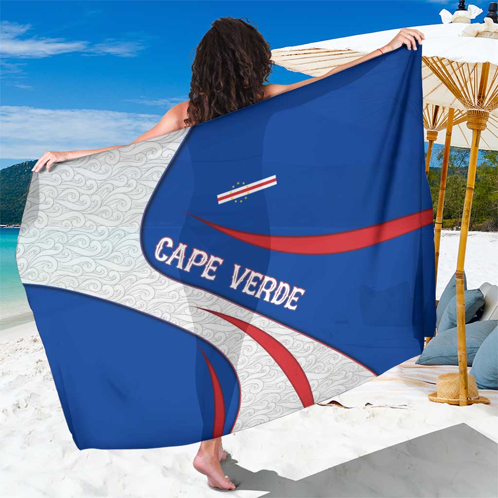 Cape Verde Sarong with Blue Red Flag Nós Kretxeu Spirit