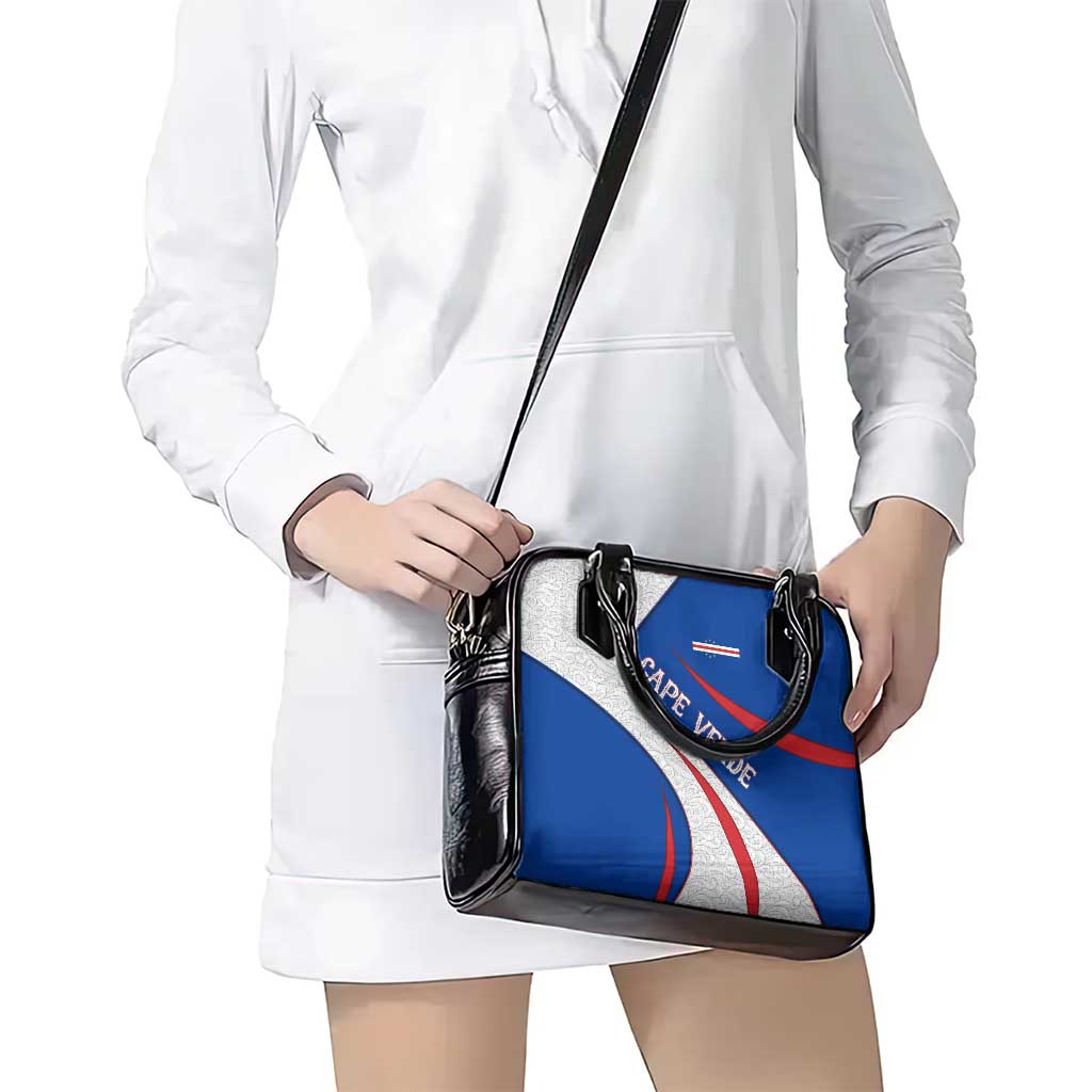 Cape Verde Shoulder Handbag with Blue Red Flag Nós Kretxeu Spirit