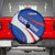 Cape Verde Spare Tire Cover with Blue Red Flag Nós Kretxeu Spirit