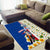 Cape Verde Area Rug with Kingfisher Bird Floral Flag Spirit