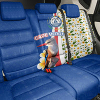 Cape Verde Back Car Seat Cover with Kingfisher Bird Floral Flag Spirit