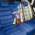 Cape Verde Back Car Seat Cover with Kingfisher Bird Floral Flag Spirit