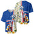 Cape Verde Baseball Jersey with Kingfisher Bird Floral Flag Spirit
