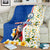 Cape Verde Blanket with Kingfisher Bird Floral Flag Spirit