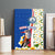 Cape Verde Canvas Wall Art with Kingfisher Bird Floral Flag Spirit
