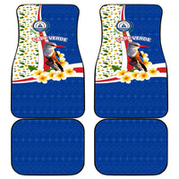 Cape Verde Car Mats with Kingfisher Bird Floral Flag Spirit