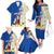 Cape Verde Family Matching Off The Shoulder Long Sleeve Dress and Hawaiian Shirt with Kingfisher Bird Floral Flag Spirit