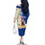 Cape Verde Family Matching Off The Shoulder Long Sleeve Dress and Hawaiian Shirt with Kingfisher Bird Floral Flag Spirit