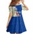 Cape Verde Family Matching Off Shoulder Maxi Dress and Hawaiian Shirt with Kingfisher Bird Floral Flag Spirit