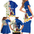 Cape Verde Family Matching Short Sleeve Bodycon Dress and Hawaiian Shirt with Kingfisher Bird Floral Flag Spirit