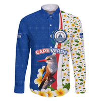 Cape Verde Family Matching Short Sleeve Bodycon Dress and Hawaiian Shirt with Kingfisher Bird Floral Flag Spirit