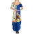 Cape Verde Family Matching Summer Maxi Dress and Hawaiian Shirt with Kingfisher Bird Floral Flag Spirit