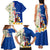 Cape Verde Family Matching Tank Maxi Dress and Hawaiian Shirt with Kingfisher Bird Floral Flag Spirit