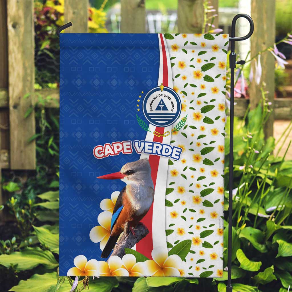Cape Verde Garden Flag with Kingfisher Bird Floral Flag Spirit