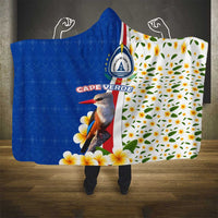 Cape Verde Hooded Blanket with Kingfisher Bird Floral Flag Spirit