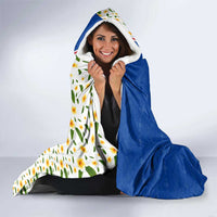 Cape Verde Hooded Blanket with Kingfisher Bird Floral Flag Spirit