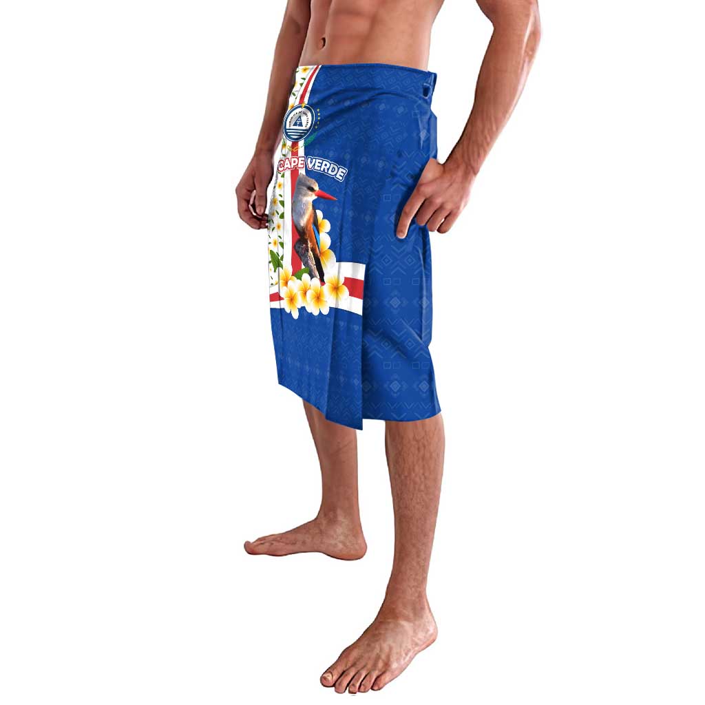 Cape Verde Lavalava with Kingfisher Bird Floral Flag Spirit