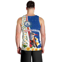 Cape Verde Men Tank Top with Kingfisher Bird Floral Flag Spirit