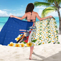 Cape Verde Sarong with Kingfisher Bird Floral Flag Spirit