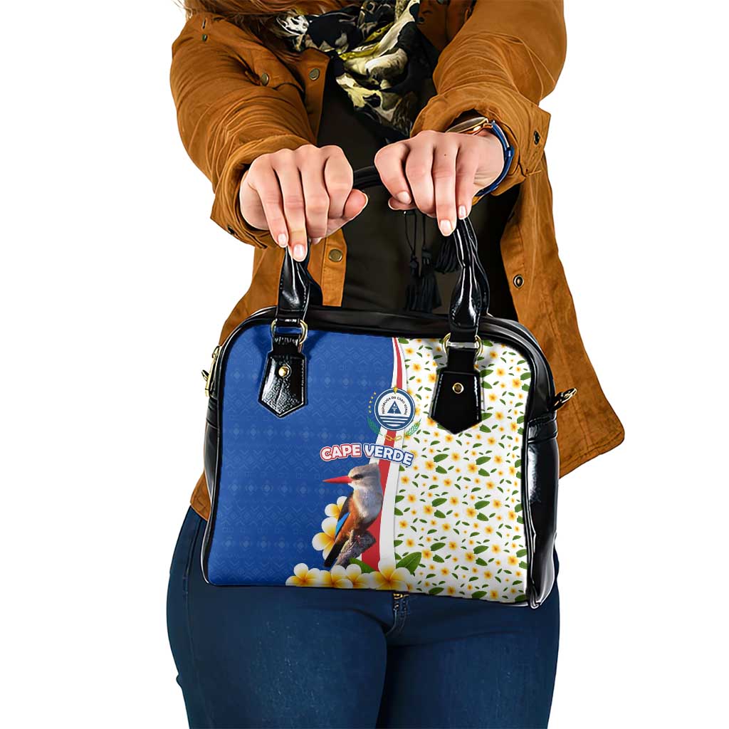 Cape Verde Shoulder Handbag with Kingfisher Bird Floral Flag Spirit
