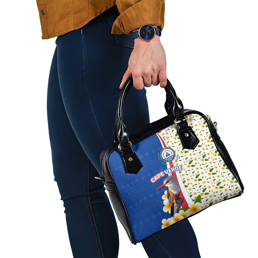 Cape Verde Shoulder Handbag with Kingfisher Bird Floral Flag Spirit