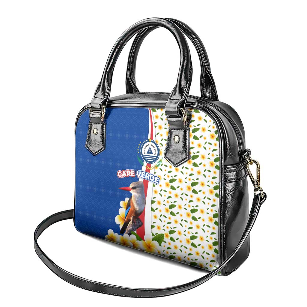 Cape Verde Shoulder Handbag with Kingfisher Bird Floral Flag Spirit