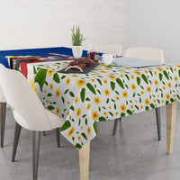 Cape Verde Tablecloth with Kingfisher Bird Floral Flag Spirit