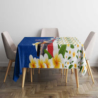 Cape Verde Tablecloth with Kingfisher Bird Floral Flag Spirit