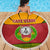 Cape Verde Beach Blanket with One Heart Ten Islands National Emblem Spirit