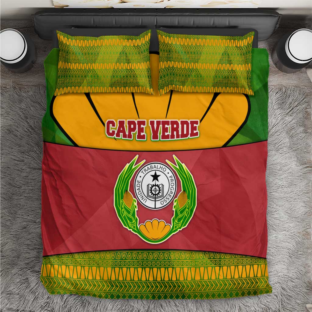 Cape Verde Bedding Set with One Heart Ten Islands National Emblem Spirit