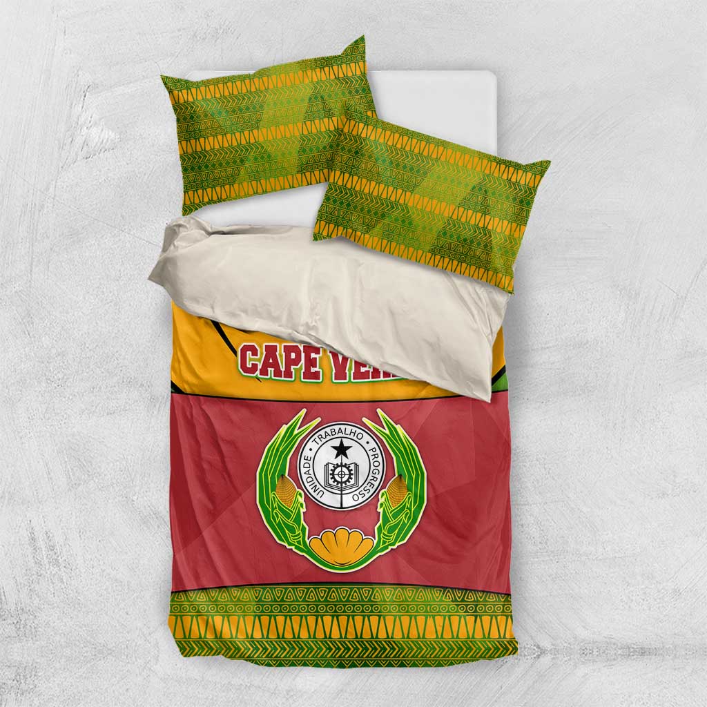 Cape Verde Bedding Set with One Heart Ten Islands National Emblem Spirit