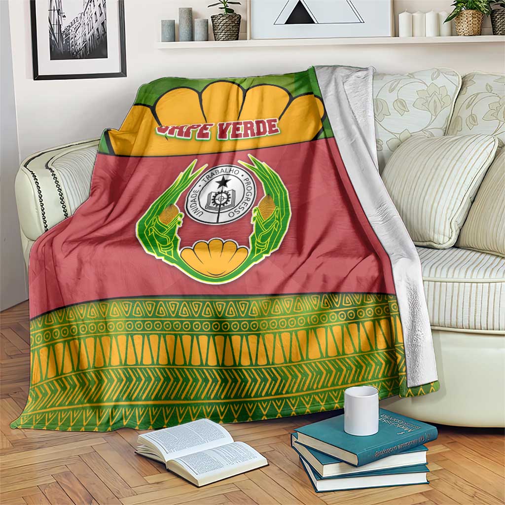 Cape Verde Blanket with One Heart Ten Islands National Emblem Spirit
