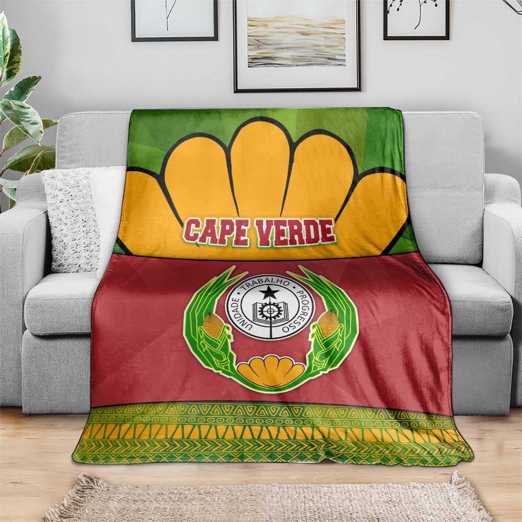 Cape Verde Blanket with One Heart Ten Islands National Emblem Spirit