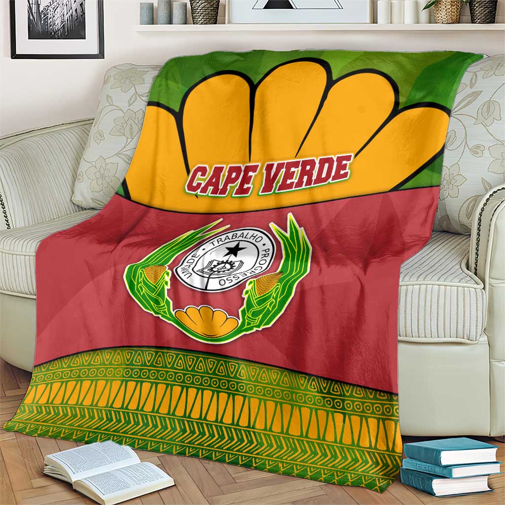 Cape Verde Blanket with One Heart Ten Islands National Emblem Spirit