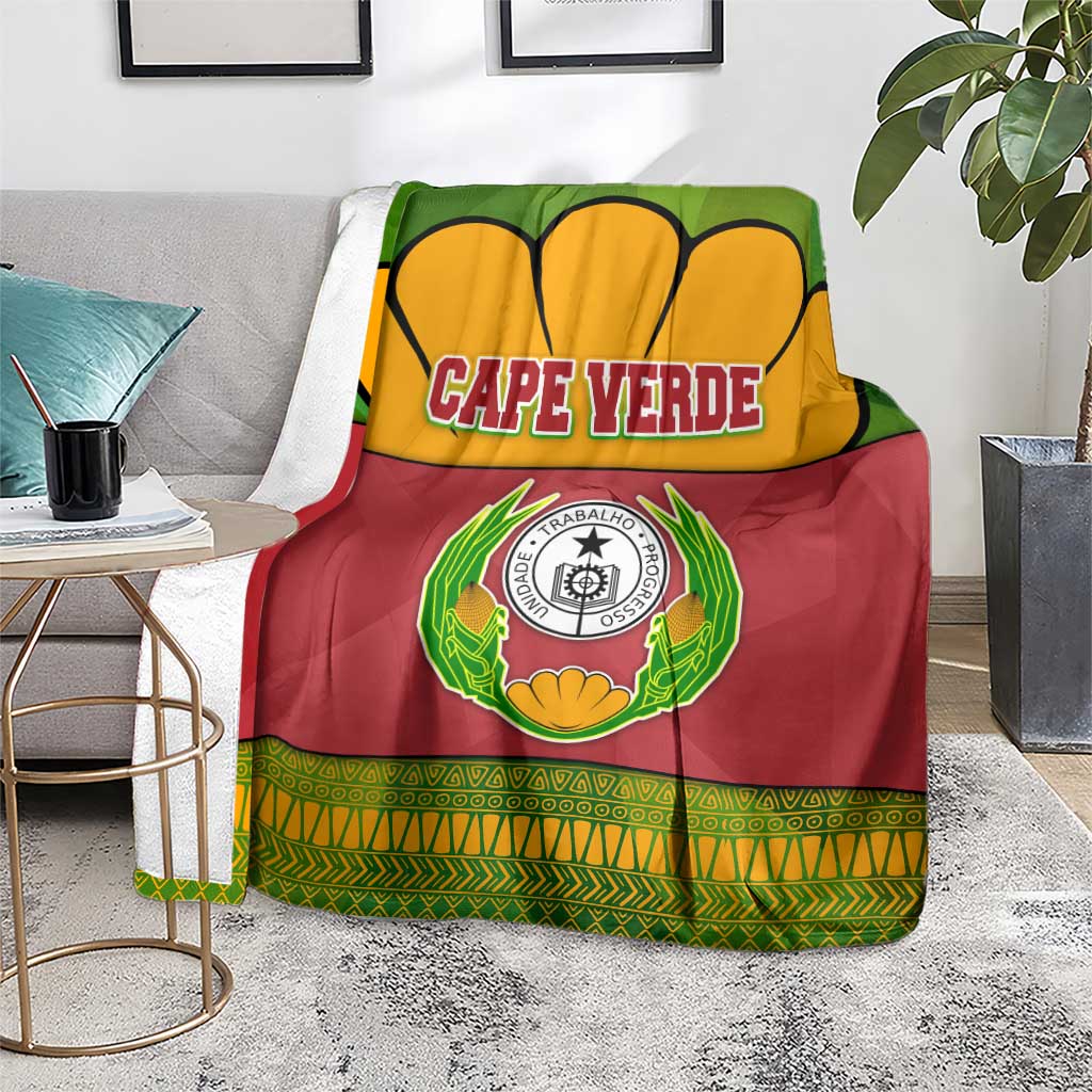 Cape Verde Blanket with One Heart Ten Islands National Emblem Spirit