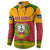 Cape Verde Button Sweatshirt with One Heart Ten Islands National Emblem Spirit