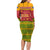 Cape Verde Family Matching Long Sleeve Bodycon Dress and Hawaiian Shirt with One Heart Ten Islands National Emblem Spirit