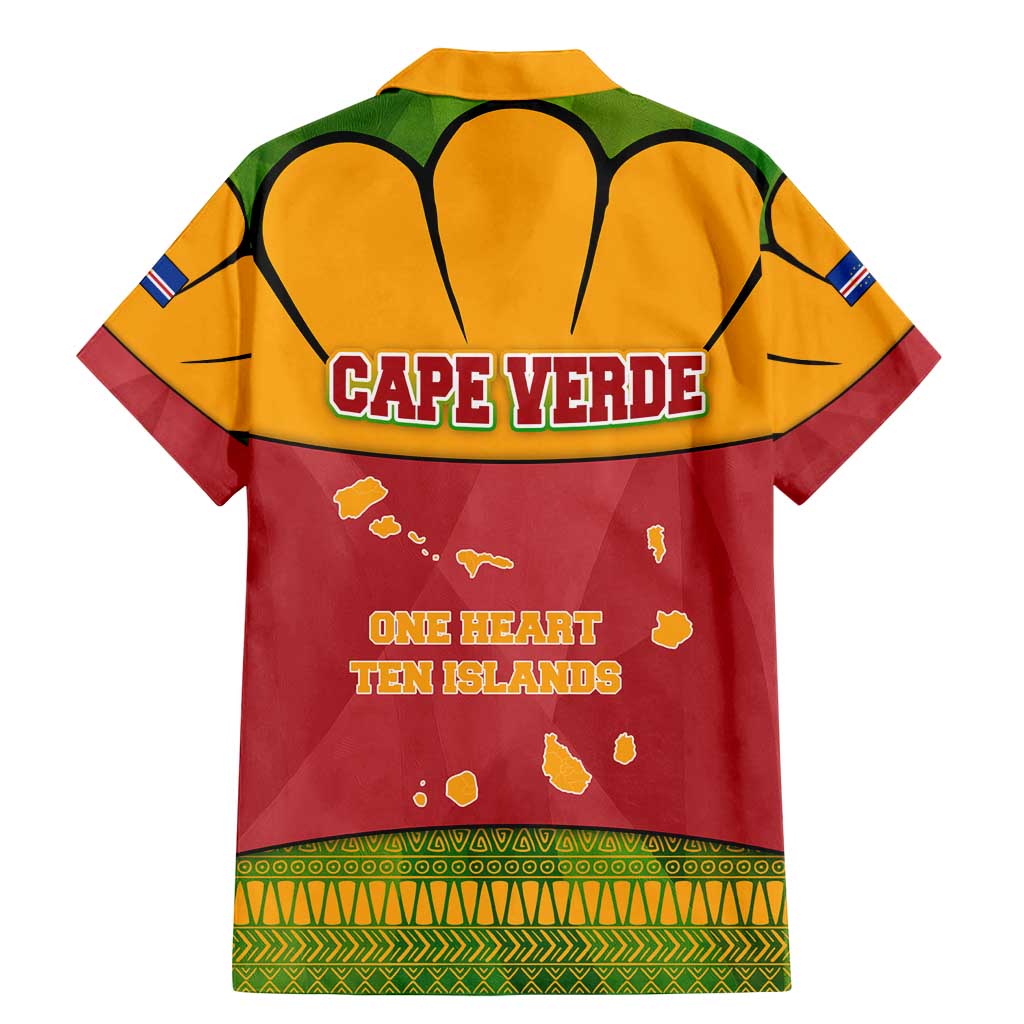 Cape Verde Family Matching Mermaid Dress and Hawaiian Shirt with One Heart Ten Islands National Emblem Spirit