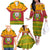 Cape Verde Family Matching Off The Shoulder Long Sleeve Dress and Hawaiian Shirt with One Heart Ten Islands National Emblem Spirit