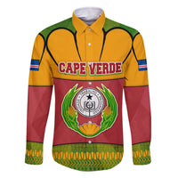 Cape Verde Family Matching Off The Shoulder Long Sleeve Dress and Hawaiian Shirt with One Heart Ten Islands National Emblem Spirit