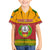 Cape Verde Family Matching Off The Shoulder Long Sleeve Dress and Hawaiian Shirt with One Heart Ten Islands National Emblem Spirit