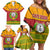 Cape Verde Family Matching Off Shoulder Short Dress and Hawaiian Shirt with One Heart Ten Islands National Emblem Spirit