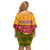 Cape Verde Family Matching Off Shoulder Short Dress and Hawaiian Shirt with One Heart Ten Islands National Emblem Spirit