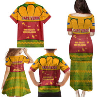 Cape Verde Family Matching Puletasi and Hawaiian Shirt with One Heart Ten Islands National Emblem Spirit